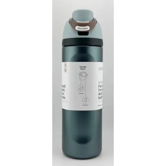 Owala HOLIDAY EDITION 24 oz FreeSip Water Bottle, METALLIC  display picture 1